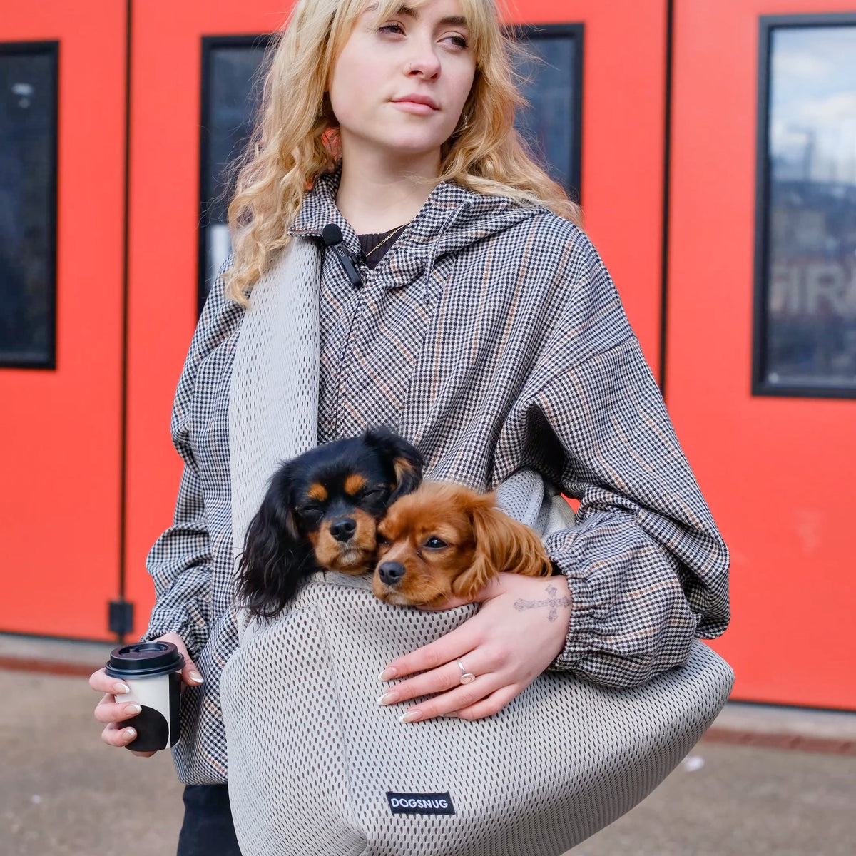 Supportive Dog Carrier Puppy and Small Dog (with Xtra Sturdy Base) / 3D Mesh / Tan