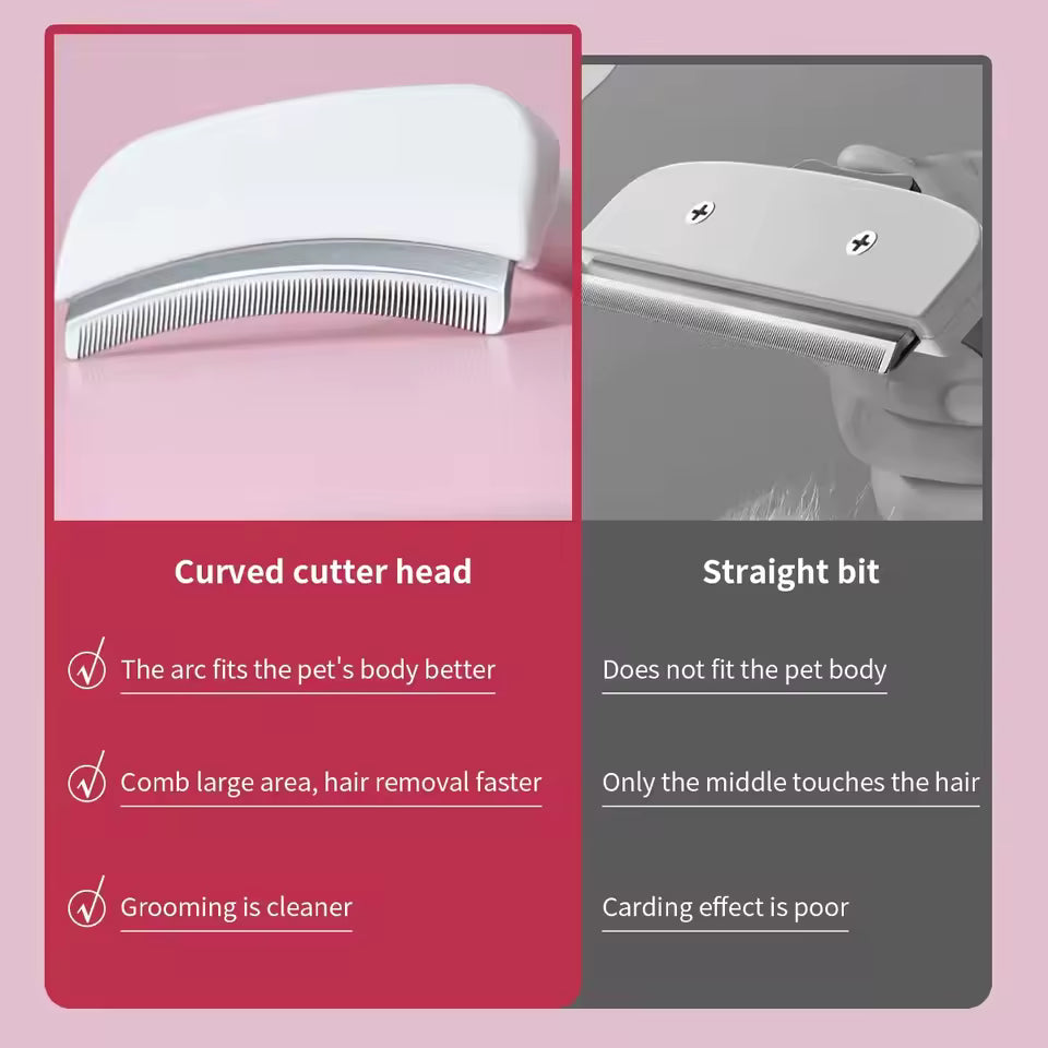 Curved Pet Deshedding Comb product image 7