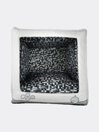 Retro Monitor Pet Cave Bed for Cats and Small Dogs, Dual-Texture Cushion and Washable Zipper Cover source image 9
