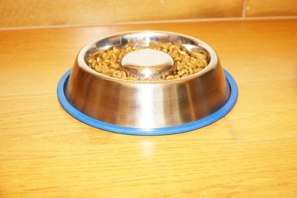 Stainless Steel Slow Feeder Dog Bowl with Non-Slip Silicone Base, Three Capacities for Wet or Dry Food source image 9