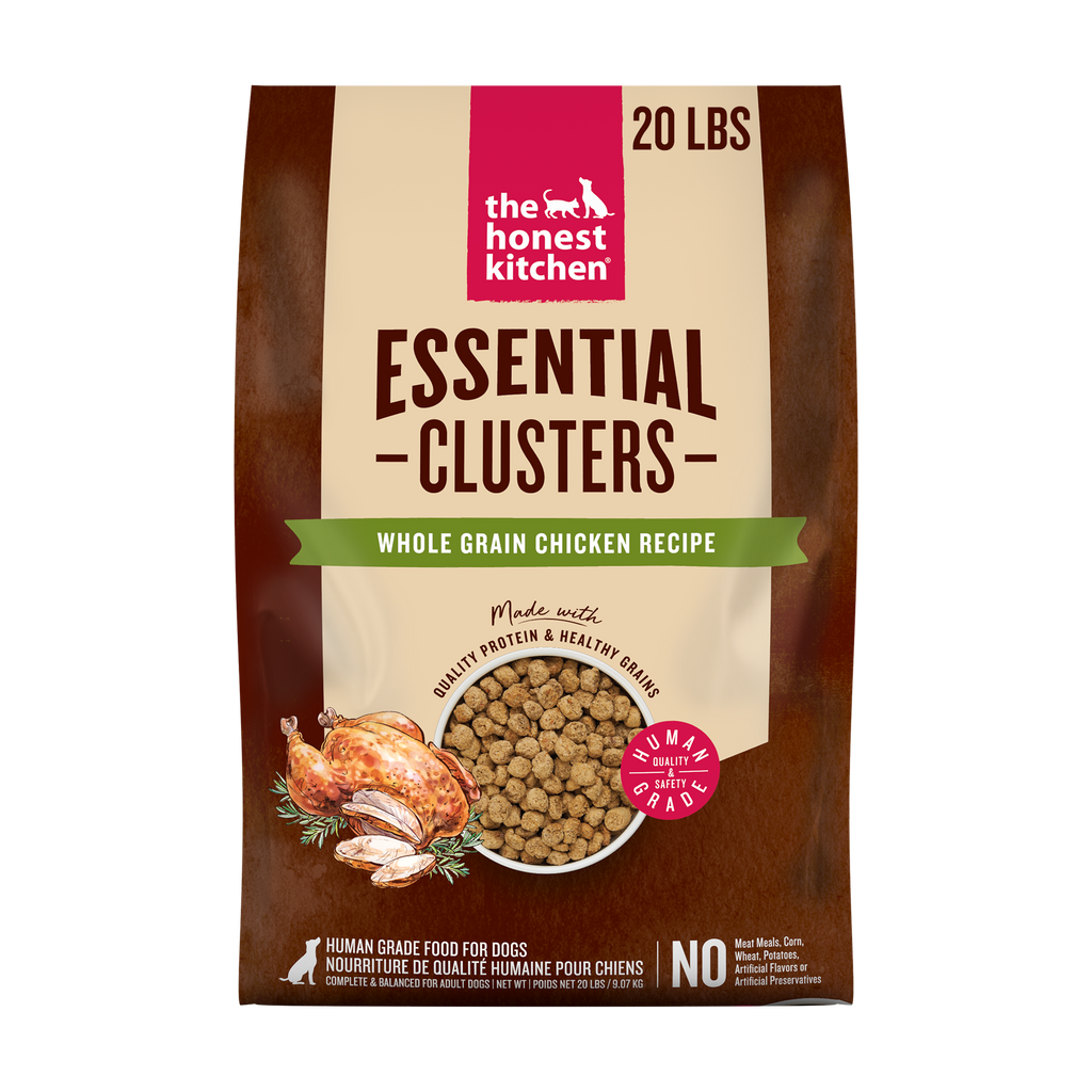 Whole Grain Chicken Dry Dog Food Clusters, Minimally Processed Human-Grade Recipe in 5 lb and 20 lb Bags source image 9