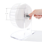 Super-Silent Hamster Exercise Wheel with Adjustable Height and Dual-Bearing Spinner in Four Sizes source image 9