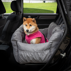 Pet Car Seat and Carrier for Dogs or Cats up to 25 lb, Water-Resistant Oxford Seat with Removable Cushion source image 9