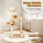 Transformable Cat Tree for Large Cats, Modular Tower with Hammock and Three Flexible Layouts for Multi-Cat Homes source image 9