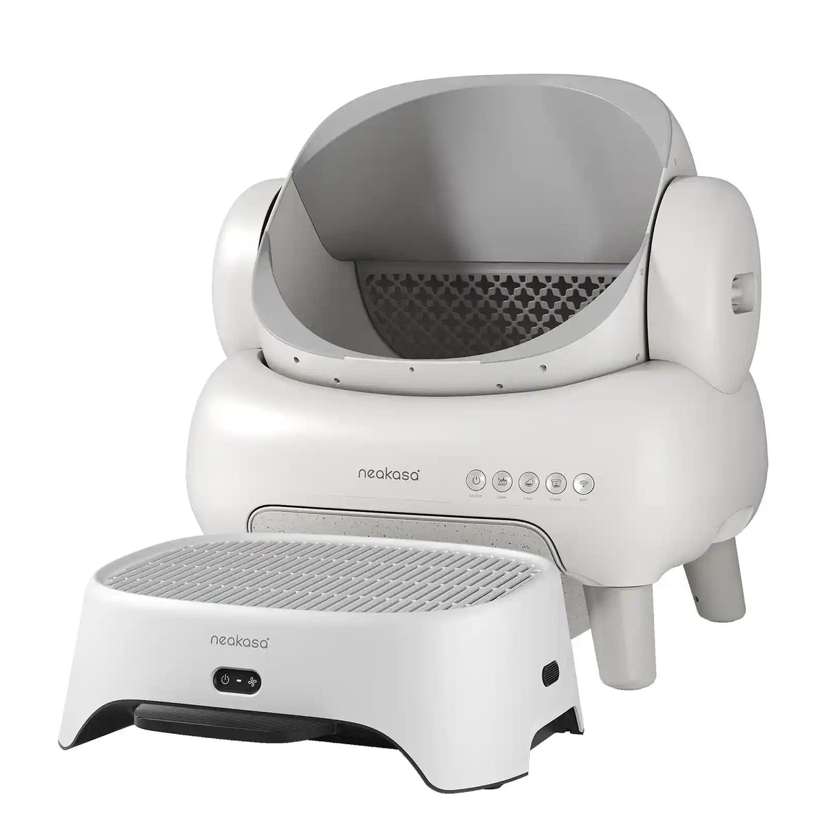 Open-Top Self-Cleaning Cat Litter Box, App-Connected Waste System with Safety Sensors for Cats up to 33 lb source image 9