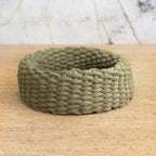 Handwoven Cat Nest Bed, Adjustable Velvety Knotted Design in Five Neutral and Earth-Tone Colors source image 9