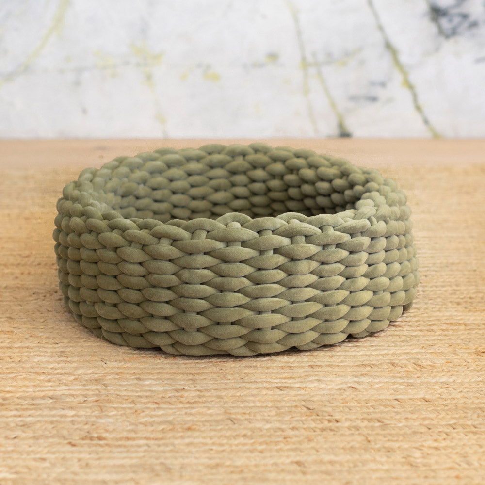Handwoven Cat Nest Bed, Adjustable Velvety Knotted Design in Five Neutral and Earth-Tone Colors source image 9
