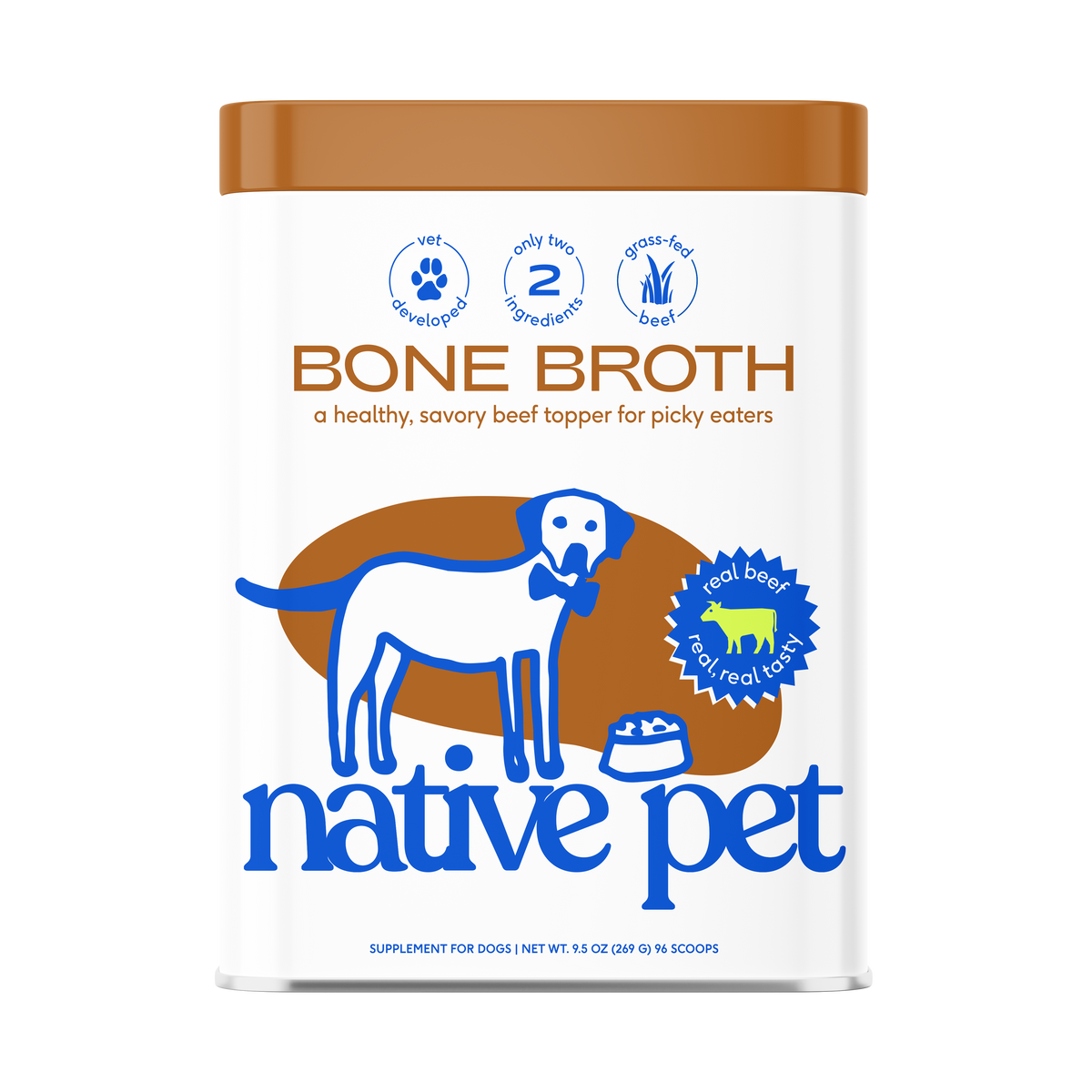 Beef Bone Broth Powder for Dogs 48 scoops