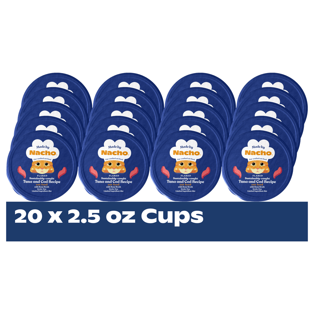 Tuna and Cod Wet Cat Food in Salmon Broth with Flaked Texture for Hydration and Complete Daily Nutrition product image 10