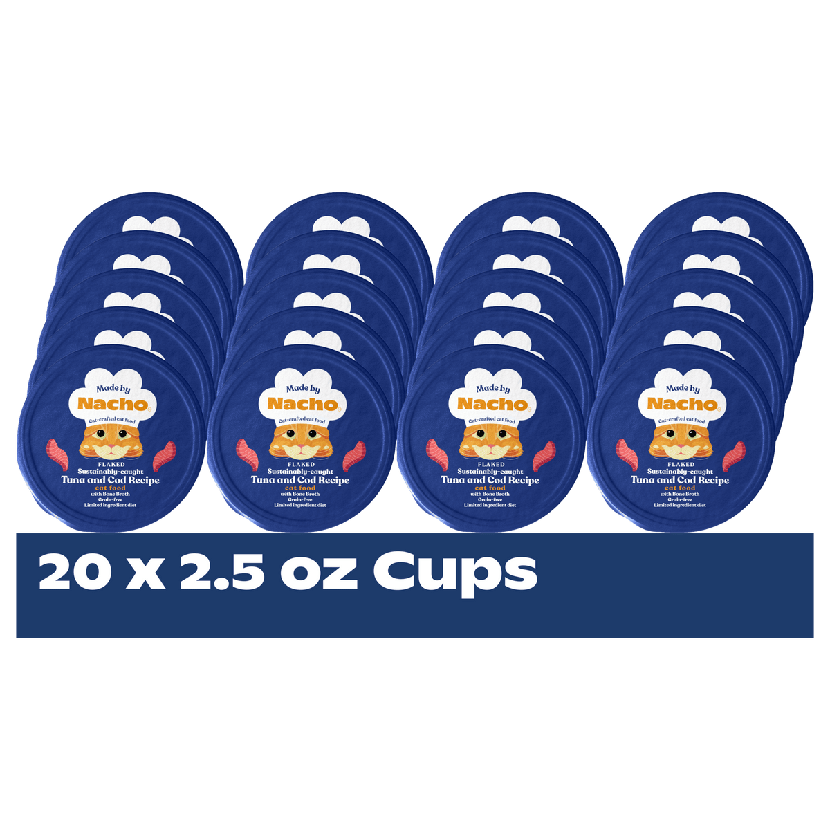 Tuna and Cod Wet Cat Food in Salmon Broth with Flaked Texture for Hydration and Complete Daily Nutrition product image 10