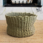 Handwoven Cat Nest Bed, Adjustable Velvety Knotted Design in Five Neutral and Earth-Tone Colors source image 10