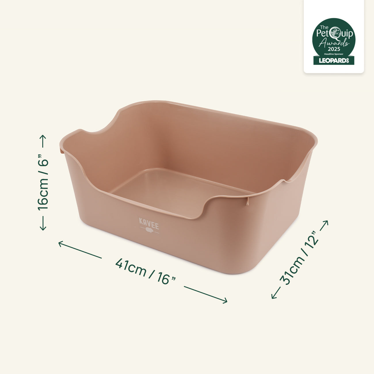 Small Animal Litter Box for Guinea Pigs and Rabbits, High-Sided Low-Entry Design in Five Colors source image 10