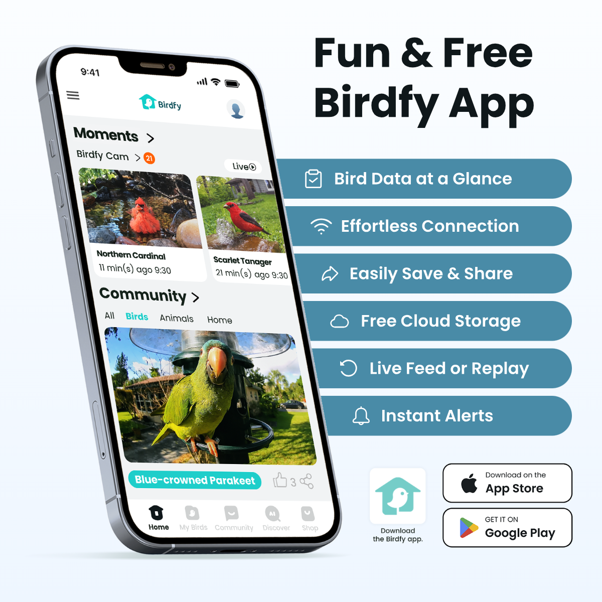 Smart 2K Birdwatching Camera, Wide-Angle Feeder Companion with Bendable Mount for App-Connected Viewing source image 10