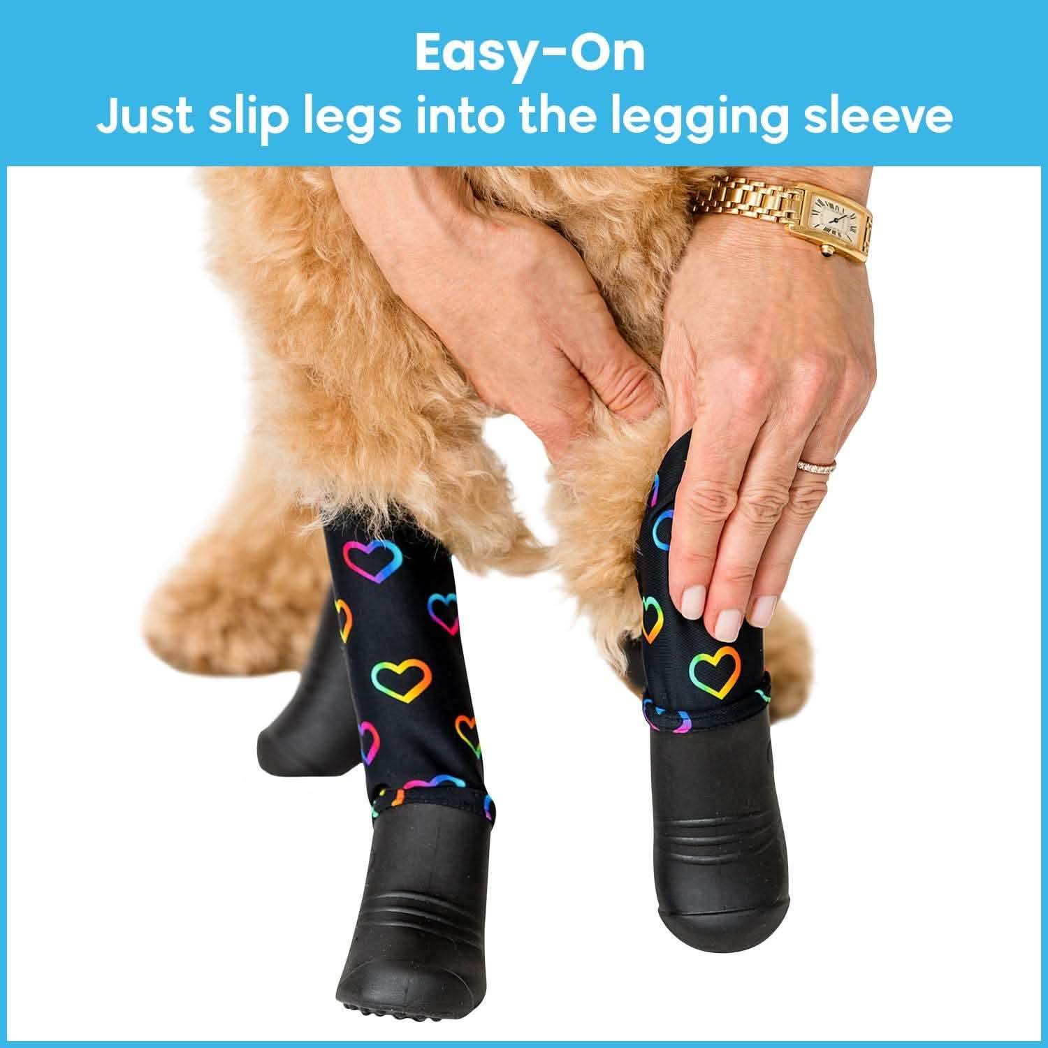Waterproof Dog Boot Leggings for Winter Walks, Seam-Free TPE Paw Covers and Full-Leg Protection source image 10