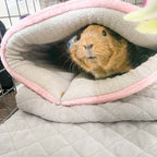 Guinea Pig Plush Play Set for Daily Hideaway and Rest Time, Three-Piece Package in Pink or Gray source image 10