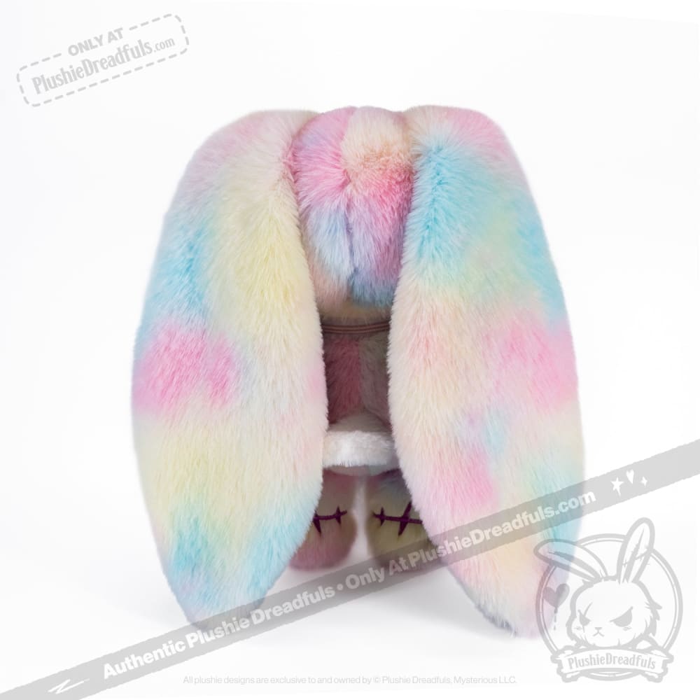 Tie-Dye Anxiety Rabbit Plush Set, 50 cm Character with Two Worry Bunnies Stored Inside the Zippered Body source image 10