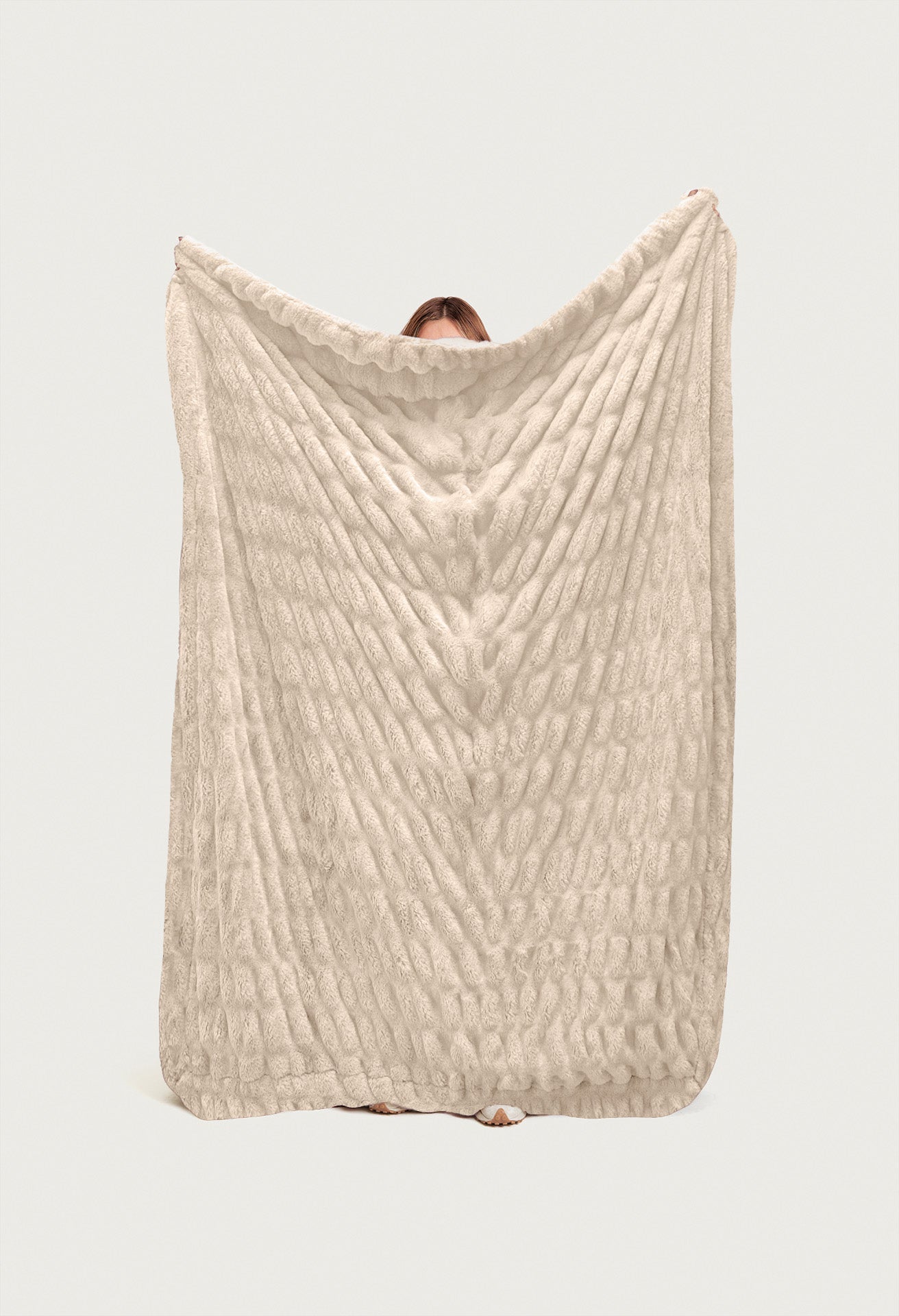 Ruched Faux-Fur Throw Blanket product image 10