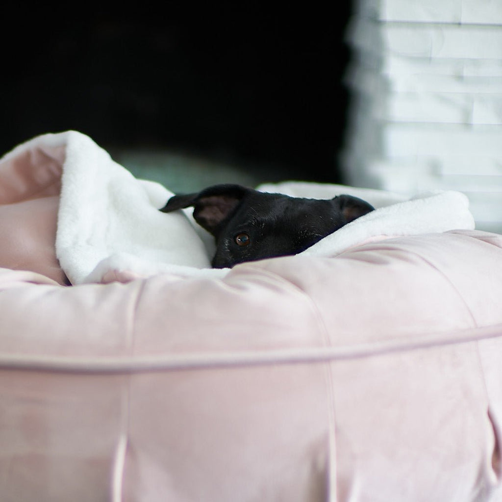 Round Orthopedic Velvet Dog Bed product image 10