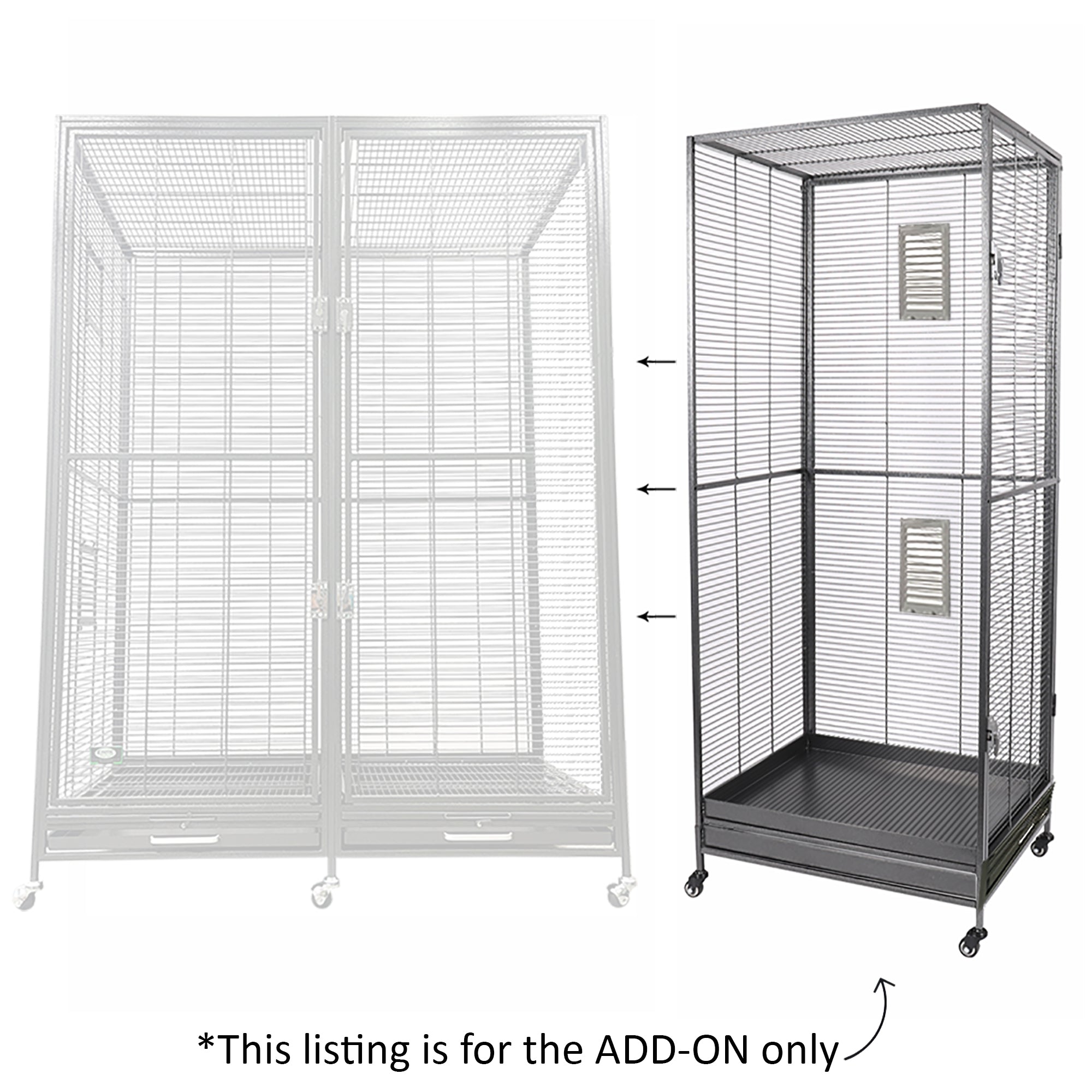 Expandable Small Pet Cage Add-On