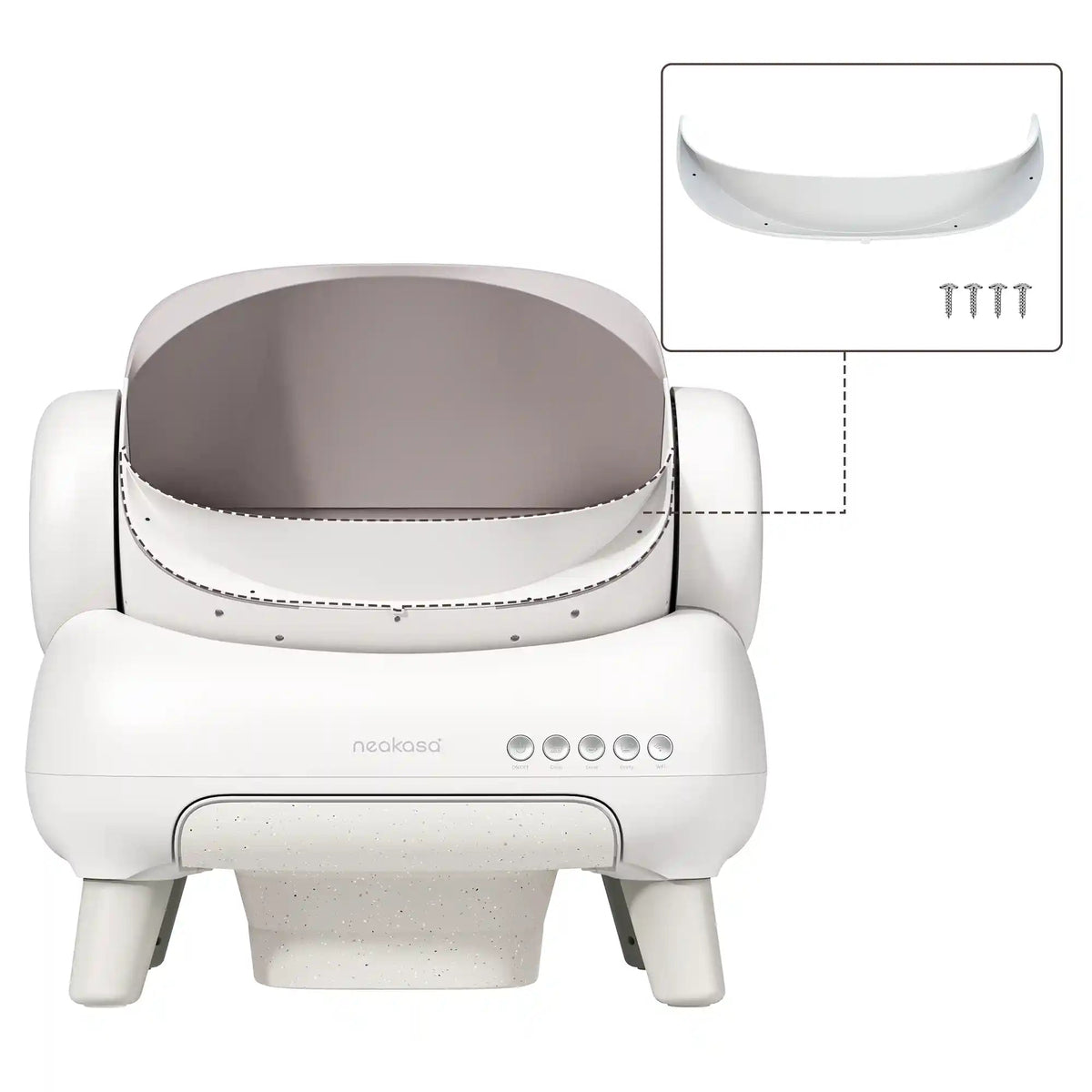 Open-Top Self-Cleaning Cat Litter Box, App-Connected Waste System with Safety Sensors for Cats up to 33 lb source image 11