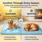 Self-Cooling Dog Mat in Three Crate-Friendly Sizes, Ice Silk Surface for Indoor, Car and Summer Rest source image 11