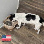 Elevated Mess-Proof Pet Feeding Station, Spill-Containment Design and Dishwasher-Safe Stainless Steel Bowls source image 11
