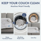 Cooling Dog Bed and Couch Cover Set, Breathable Washable Mat with Non-Slip Base in Multiple Sizes and Patterns source image 11