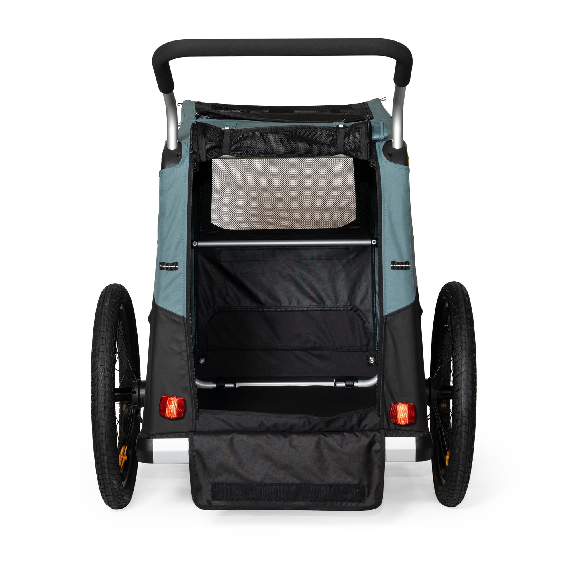 Convertible Dog Bike Trailer and Stroller for Medium or Large Dogs, Roll-Up Windows and 75- or 100-Lb Capacity source image 12