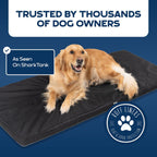 Travel Dog Bed for Cars and Trucks, Two-Inch Support Foam in Waterproof Washable Black or Gray Covers source image 12