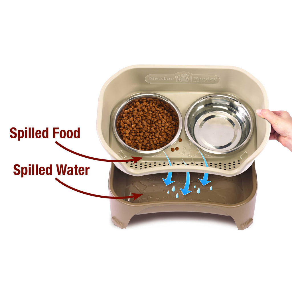 Elevated Mess-Proof Pet Feeding Station, Spill-Containment Design and Dishwasher-Safe Stainless Steel Bowls source image 12