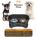 Elevated Slow Feeder Station for Dogs, Stainless Steel Bowl Set and Spill-Catching Basin in Three Sizes source image 12