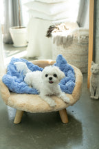 Convertible Dog Snuggle Sac and Travel Bed, Plush Cuddle Cup or Blanket in Two Sizes and Twelve Colors source image 12