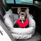 Pet Car Seat and Carrier for Dogs or Cats up to 25 lb, Water-Resistant Oxford Seat with Removable Cushion source image 12