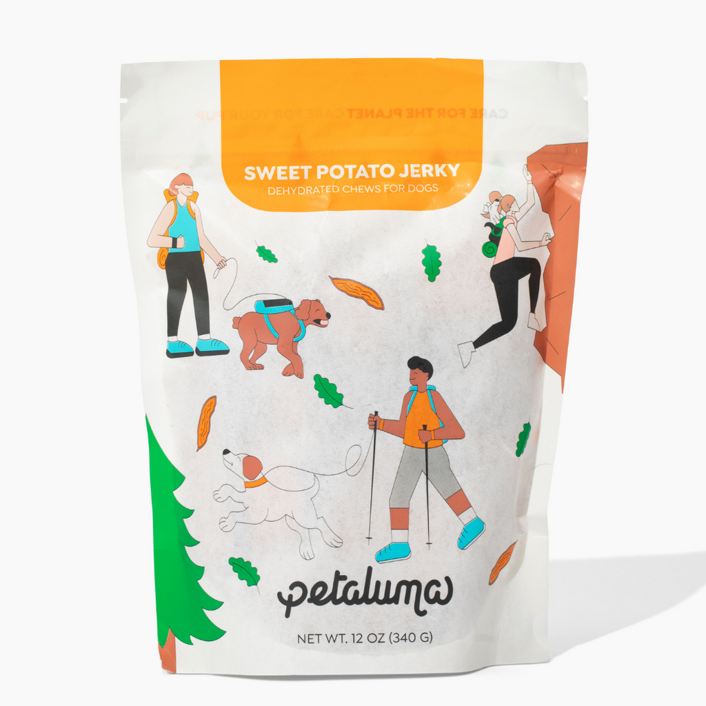 Sweet Potato Dog Jerky Made from Organic Air-Dried North Carolina Potatoes in 12 oz and Three Packs source image 12