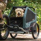 Convertible Dog Bike Trailer and Stroller for Medium or Large Dogs, Roll-Up Windows and 75- or 100-Lb Capacity source image 13