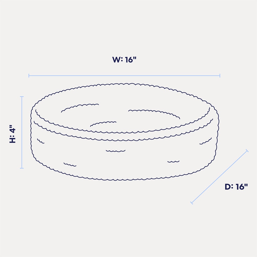 Nest-Shaped Cat Bed with Sculpted Foam Core and Faux Shearling Cover in Small, Wide or Two-Bed Set source image 13