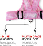 Gingham Step-In Dog Harness, Soft Adjustable Mesh Walking Vest in Five Colors for Dogs from 3 to 40 Pounds source image 13