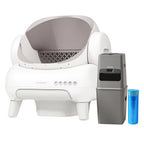 Open-Top Self-Cleaning Cat Litter Box, App-Connected Waste System with Safety Sensors for Cats up to 33 lb source image 13