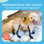 Waterproof Dog Boot Leggings for Winter Walks, Seam-Free TPE Paw Covers and Full-Leg Protection source image 13