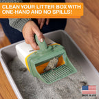 Scoop-to-Bag Cat Litter Scoop for One-Handed Cleanup, Quick-Sift Head and Large-Capacity Bag Bin source image 13