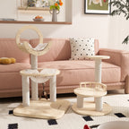 Transformable Cat Tree for Large Cats, Modular Tower with Hammock and Three Flexible Layouts for Multi-Cat Homes source image 13