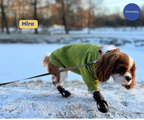 Non-Slip Dog Walking Boots, Two-Piece Paw Protection Pair with Reflective Strips and Secure Velcro Fit source image 13