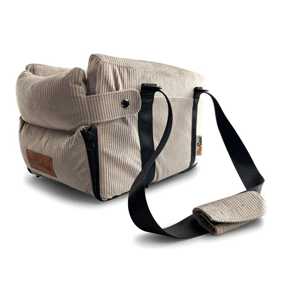 Pet Car Booster Seat and Carrier for Small Pets, Convertible Travel Basket with Safety Tether and Pillow source image 13
