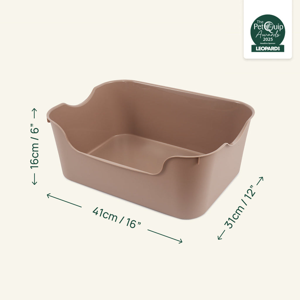 Small Animal Litter Box for Guinea Pigs and Rabbits, High-Sided Low-Entry Design in Five Colors source image 13