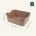 Small Animal Litter Box for Guinea Pigs and Rabbits, High-Sided Low-Entry Design in Five Colors source image 13