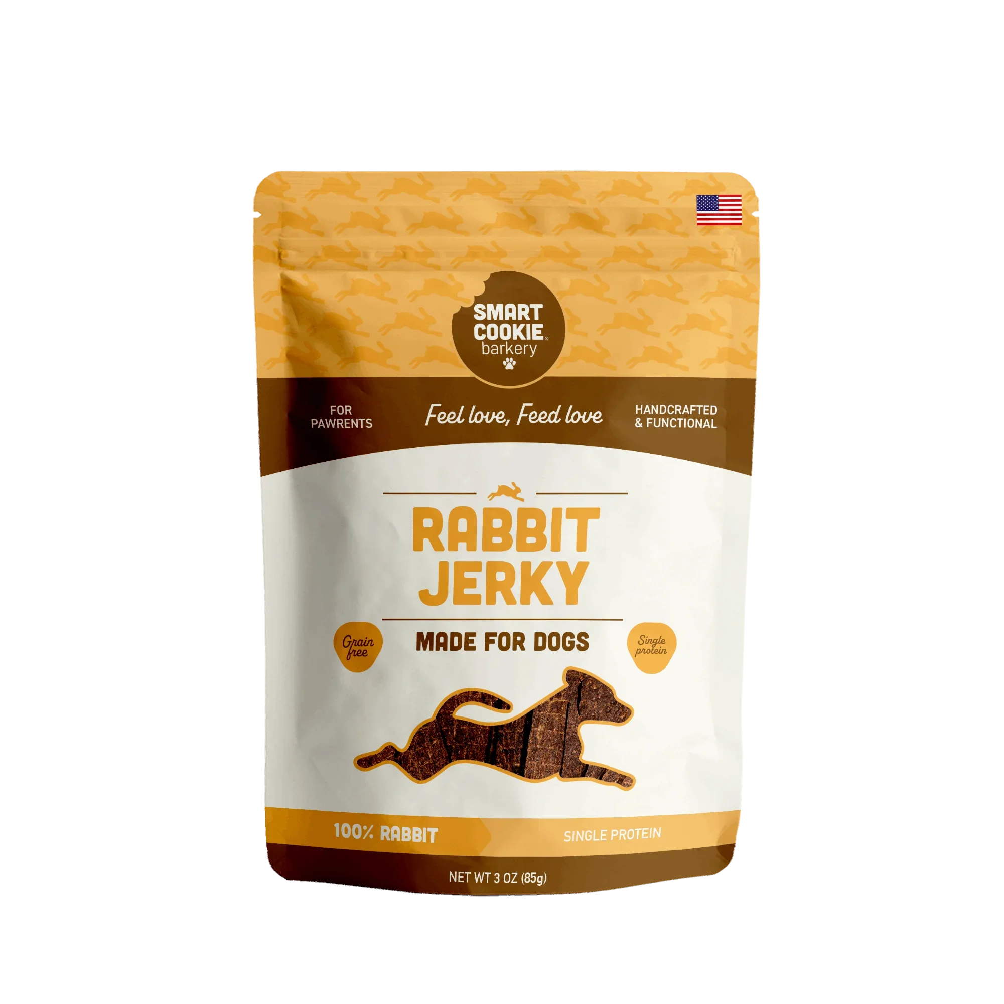 Rabbit Jerky Strip Dog Treats Default Title