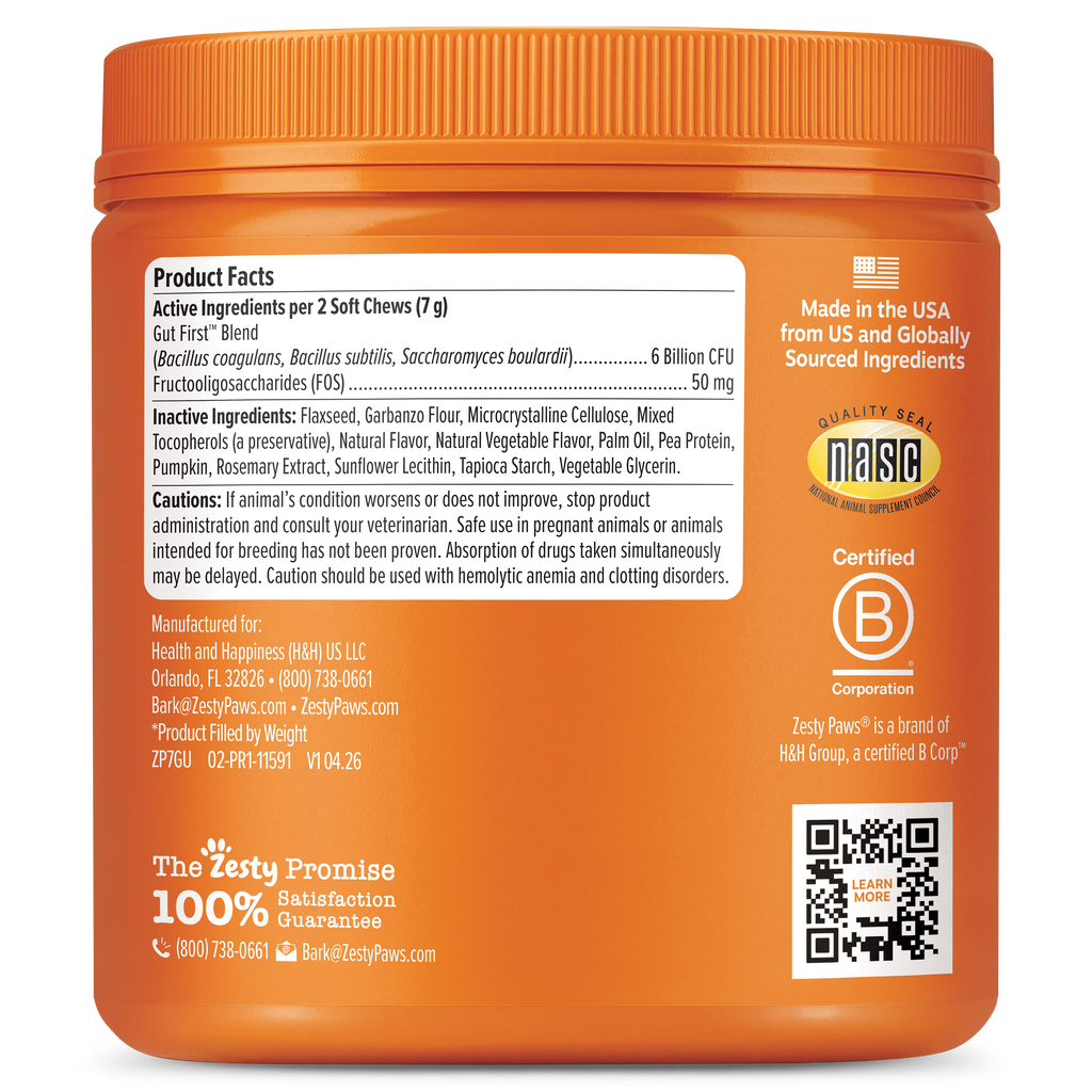 Probiotic Soft Chews for Dogs, 3 Billion CFU Gut First Blend in 50- to 270-Count Sizes for Daily Digestive Support source image 14