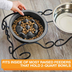Slow Feeder Dog Bowl, Nine-Peak Non-Skid Two-Cup Design for Flat-Faced and Fast-Eating Dogs source image 14
