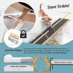 Adjustable Solid Maple Dog Ramp for Beds from 12 to 37 Inches High with Side Rails and Non-Slip Traction product image 14