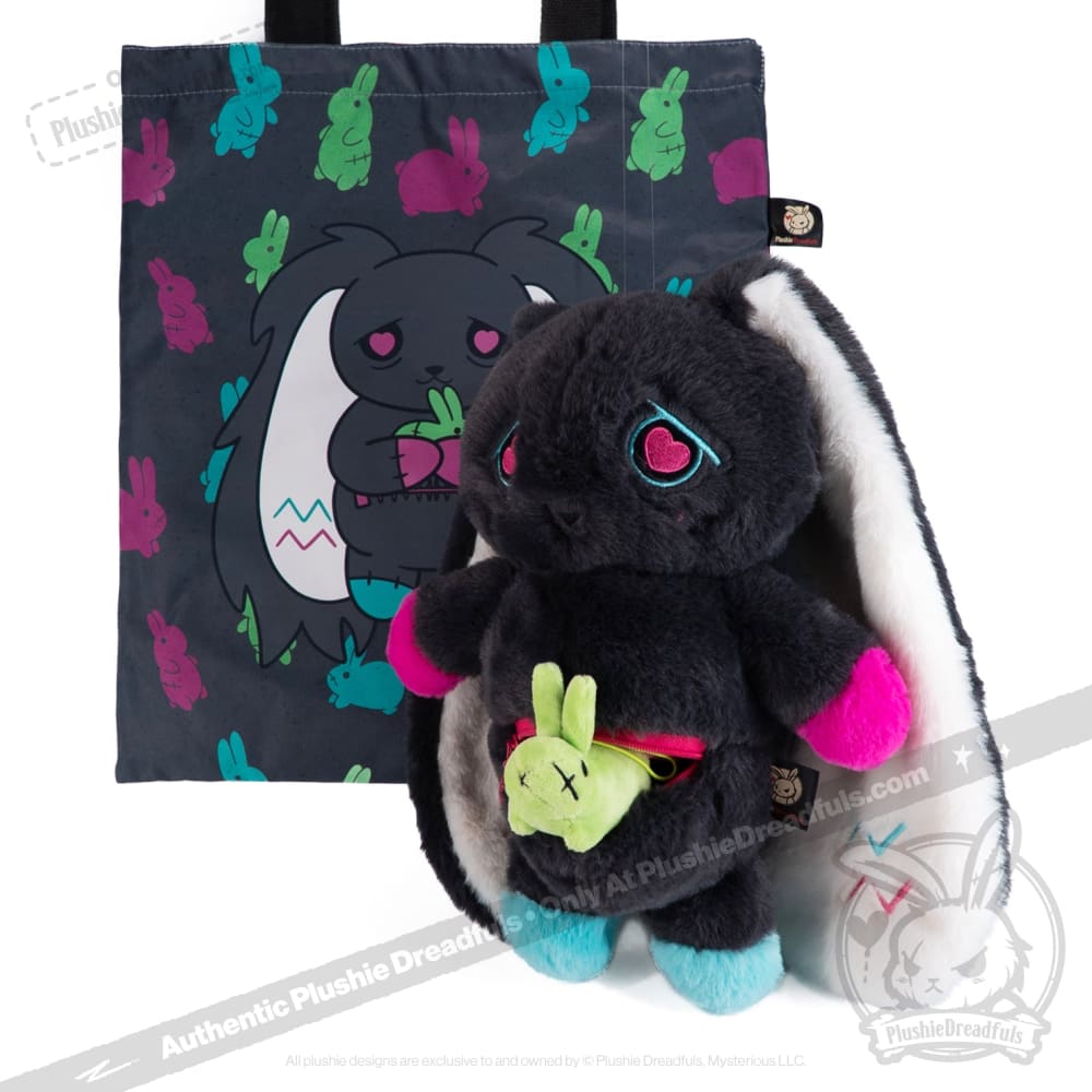 Pregnant Rabbit Plush Toy Set Featuring a 16.5-Inch Mama Bunny, Three Mini Kits and a Carry Tote source image 15